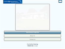 Tablet Screenshot of floridaprofessionalpropertymanagement.com